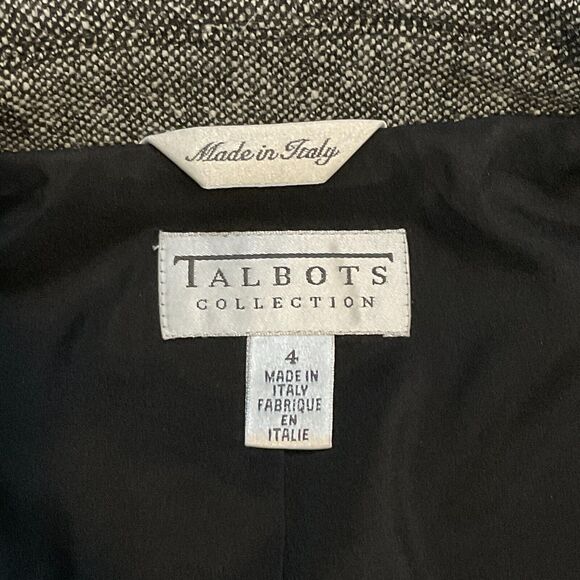 Talbots Collection Wool Cashmere Blazer Suit Jacket Womens Size 4 Made in Italy - Picture 5 of 9